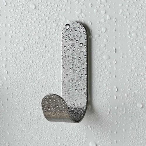 M17D 8pcs Self Adhesive Kitchen Bathroom Wall Door Stainless Steel Holder Hanger Hook