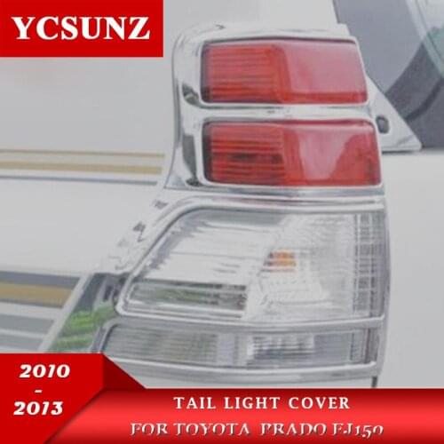 Car Accessories Chrome Rear Lamp Cover For Toyota Land Cruiser Prado Fj150 LC150 2010 2011 2012 2013