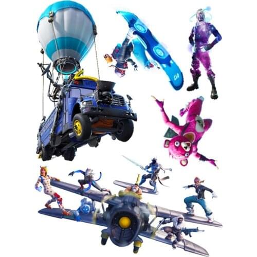 45*60 Cm Fortnite Large Stickers Bedroom Wall Decoration Stickers Kids Personality Fashion Sticker Birthday Party Gifts
