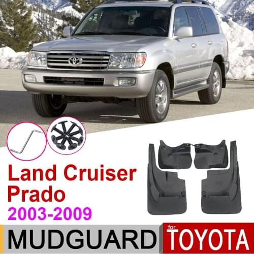 Mudflap For Toyota Land Cruiser Prado 120 LC120 FJ120 2009~2003 Fender Mud Guard Splash Flap Mudguard Accessories 2005 2004