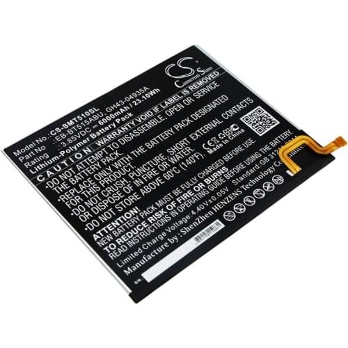 CS 6000mAh/23.10Wh battery for Samsung Galaxy Tab A 10.1 2019,SM-T510,SM-T515 EB-BT515ABU,GH43-04935A, GH43-04936A