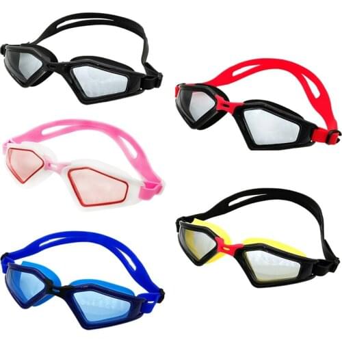 Men Women Anti-fog Adjustable Silicone Swimming Goggles Water Sports Diving Swimming Glasses Waterproof Eyewear