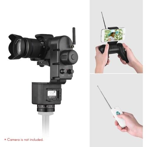 Tripod head 40-50M Remote Control Electronic Pan Tilt Head Motorized Panoramic Tripod Adjustable Speed ball head Electric Tripod