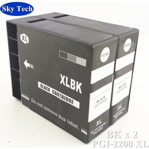 2BK Pigment Compatible Cartridge For PGI2200XL PGI-2200XL , Suit For Canon MAXIFY IB4020 MB5020 MB5320 etc