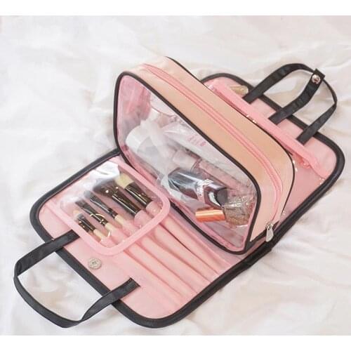 Cosmetic Bag Makeup Bag Travel Organizer Removable Portable Beauty Pouch Functional Bag Toiletry Make Up Makeup Organizers Case