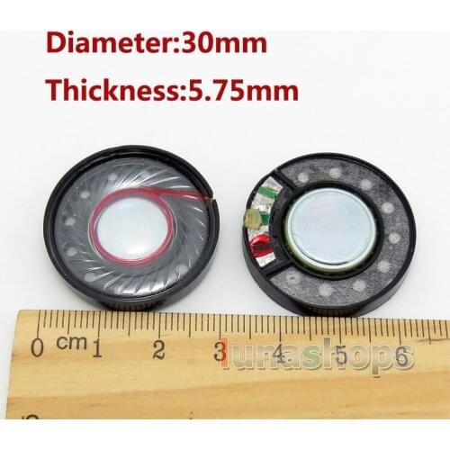 LN004319 1 Pair Dia 30mm Speaker Unit For DIY Custom Earphone audio ATH-ON3 FW5