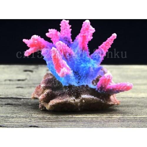 Mini Artificial Resin Coral Mini Aquarium Fish Tank Decorations Underwater Ornament