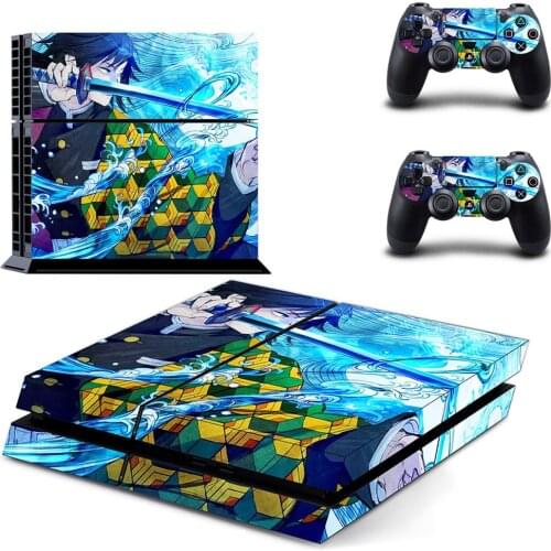 Demon Slayer PS4 Stickers Play station 4 Skin PS 4 Sticker Decal Cover For PlayStation 4 PS4 Console & Controller Skins Vinyl
