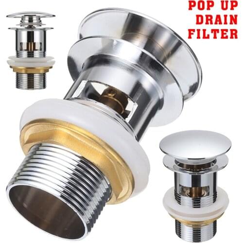 New Universal Drain Filter Wash Basin Sink Bounce Drain Filter Bathroom Accessories Washbasin Vanity Stopper Hardware