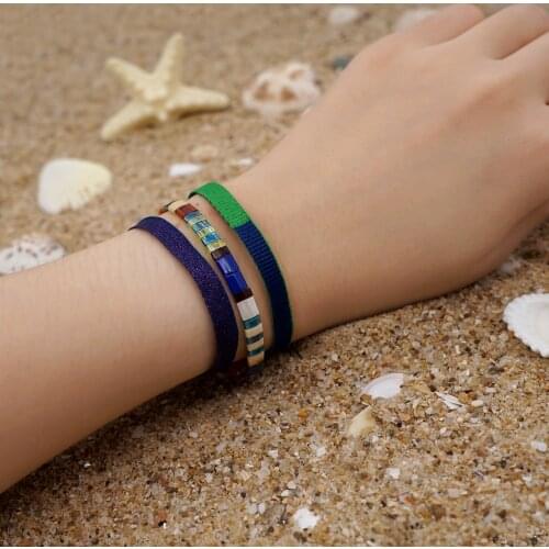 Go2Boho 3pcs/lot Braided Bracelet Real Tila Bracelets Vintage Bracelets for Women Japan Beads Pulsera Woven Vintage Jewelry