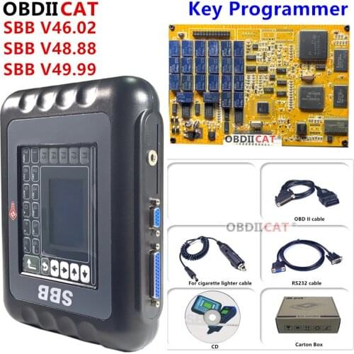 SBB Pro2 V48.99 Key Programmer SBB V48.88 No Tokens SBB PRO 2 48.99 Car Key Makers Auto Key Transponder Scanner No Tokens Limits