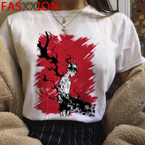 Black Clover summer top men couple japanese tumblr graphic tees vintage tshirt graphic tees women
