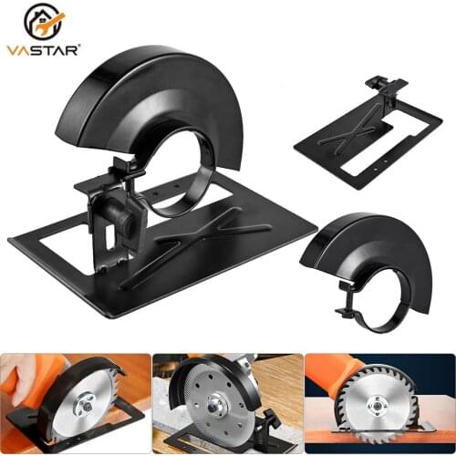 Vastar Adjustable Thickened Steel Angle Grinder Balance Bracket Holder Cutting Machine Base Protection Cover DIY Woodwoking Tool