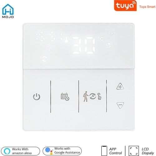 HIMOJO Tuya WiFi Smart Thermostat, Electric Floor Heating Water/Gas Boiler Temperature Remote Controller for Google Home, Alexa