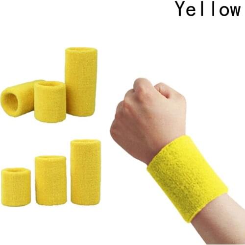 Wrists Men breathable wrist sweatband fitness running basketball cotton sports sport band bodybuilding Sweat towel wrist