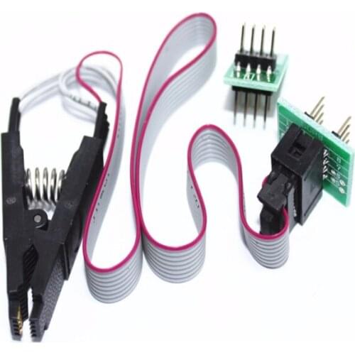 SOIC8 SOP8 Test Clip with 2 Adapters For EEPROM 93CXX / 25CXX / 24CXX In-circuit Programming Work Perfect and Free Shipping