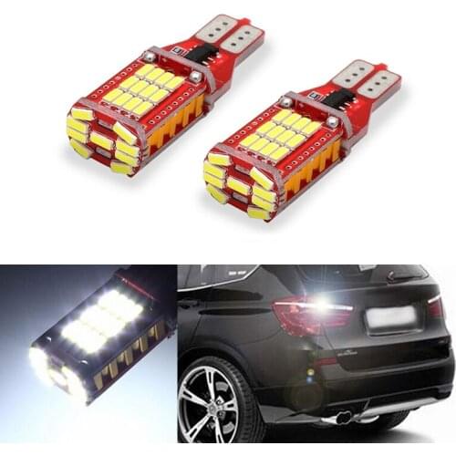 2x T15 W16W LED Auto Lamp White 4014SMD Backup Reverse Light No Error For BMW 5 Series E60 E61 F10 F11 F07 E39 E90 Mini Cooper