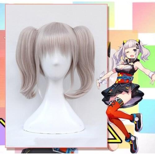 AI Youtuber Kaguya Luna Cosplay Wig Virtual Youtuber AI Cosplay Black Gothic Lolita Dress Women Halloween Cosplay Costumes Set