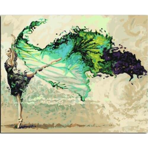 DIY 5D Diamond Mosaic Diamond Painting Cross Stitch Abstract ballet Kit Diamonds Embroidery round Drill Home Decoration