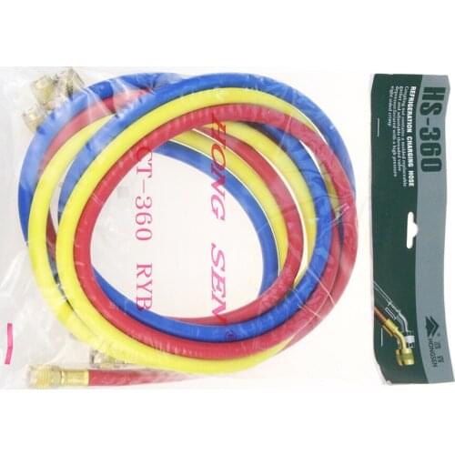 Free shipping High quality CT-360 R410 1.5m air conditioning refrigerant filling pipe plus liquid pipe tube fluoride