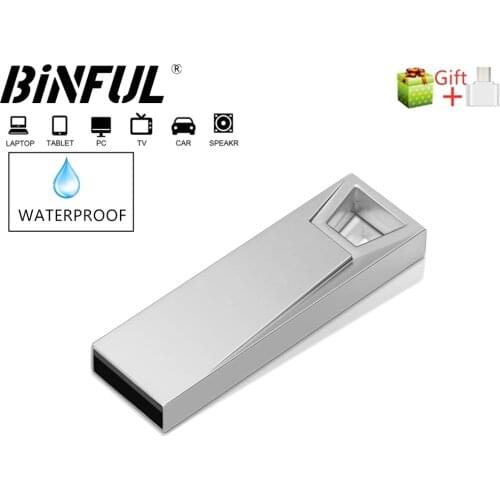 BINFUL pen drive 128GB flash usb memory 64GB metal pendrive 4GB 8GB Key usb flash drives 32G cle usb stick pen Type-C micro gift