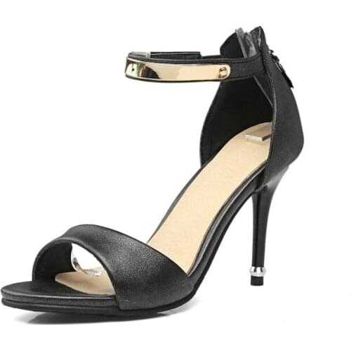 Big Size 11 12 high heels sandals women shoes woman summer ladies Sandals with slim heels