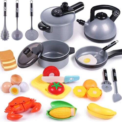 IPlay, iLearn Kids Kitchen Pretend Play Toys, Cooking Set, Pots and Pans, Cookware Playset Gift for 3, 4, 5 Years Old