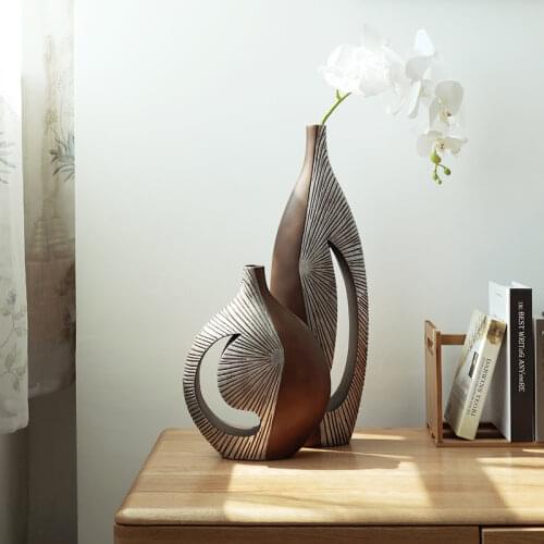 Creative Nordic dried flower vase decoration European living room flower arrangement Art Decoration Home Decoration