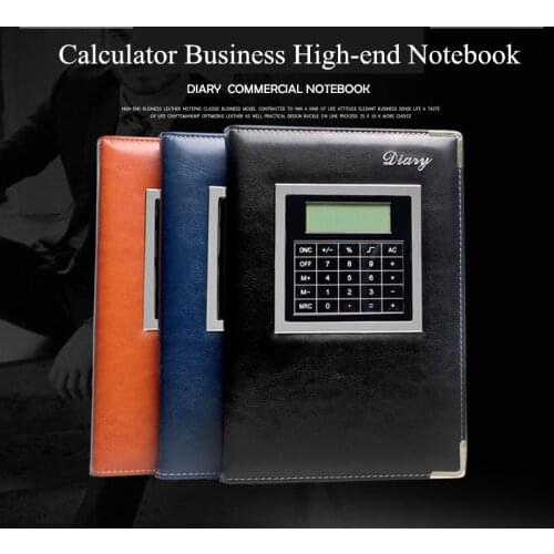 Printed LOGO Kawaii Agenda Daily Planner Business Notebook With Calculator Office Supplies Stationery Organizer Manager Notepad