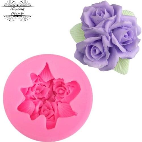 3D flower shape silica gel mold soft candy craft cake cake baking tool cake decoration tool