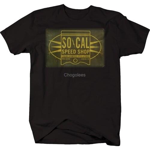 Soft Cotton Short Sleeves So Cal Speed Shop California Hotrod Racing Vintage Car Piston Mens Tshirt