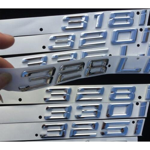 316i 318i 320i 325i 330i 335i 310Li 318Li 328Li 330Li 335Li Chrome Emblem Car Styling Trunk Discharging Sticker For 08-17 BMW