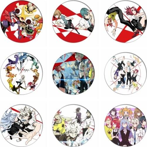 Kiznaiver Cosplay Badges Agata Katsuhira Brooch Pin Sonozaki Noriko Collection Badge Breastpin for Backpacks Clothing
