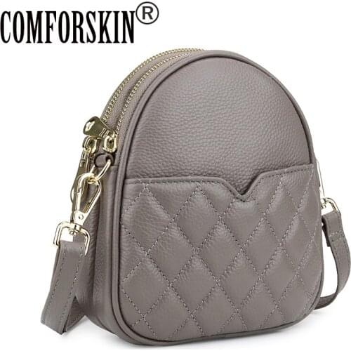 COMFORSKIN New Arrivals Girls Geometric Mobile Bag 2019 High Quality Woman Messenger Bag Hot Brand Preppy Style Cross-body Bag