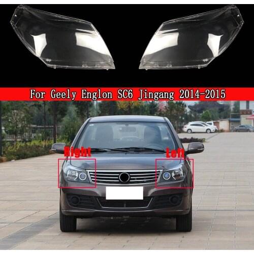 Car Front Headlight Cover Glass Lamp Caps Auto Head Light Lens Shell Headlamp Case For Geely Englon SC6 Jingang 2014 2015