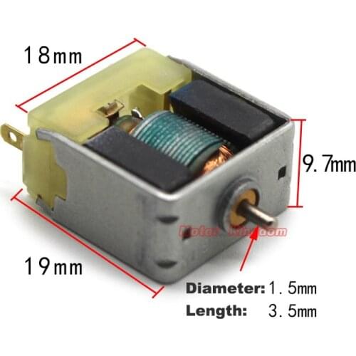 Micro Mini 020 Square bare electric Motor DC 3V 7200RPM 1.5mm Shaft DIY Hobby Toy Model Test Electric Motor experiment