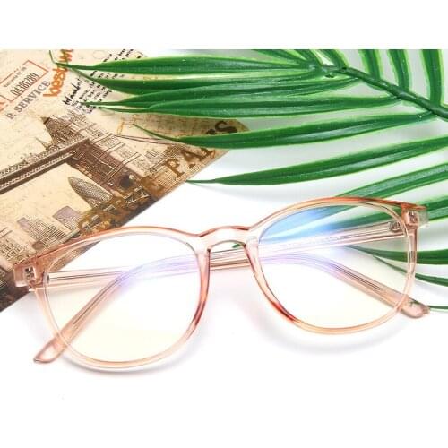Vintage Plastic Round Eyeglasses Frame Women Computer Reading Eye Glasses Frames for Men Students Eyewear Glasses Frames