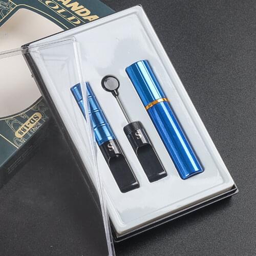 New 1pcs Reusable Super Cleaning Reduce Tar Smoke Tobacco Filter Cigarette Holder Blue/Gold/Silver SD188