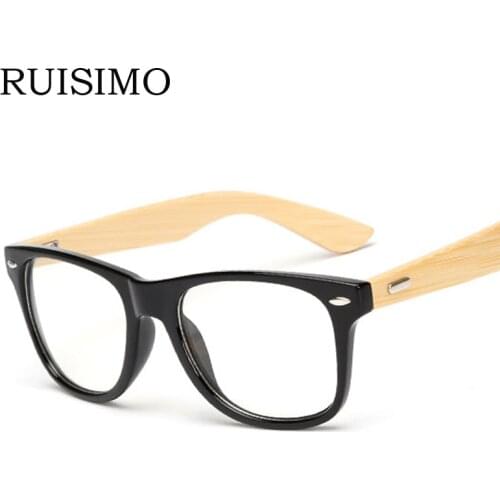 Classic Retro Lens Nerd wood Glasses frames Fashion brand designer Men Women Eyeglasses Optical Eyewear glasses for women men