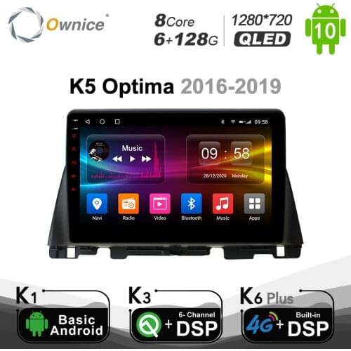 Ownice Octa Core 10.1 Android 9.0 K3 K5 K6 Car Radio DVD Player for KIA Optima 2016-2019 DSP 4G LTE SPDIF 6+128G 2din Audio Unit