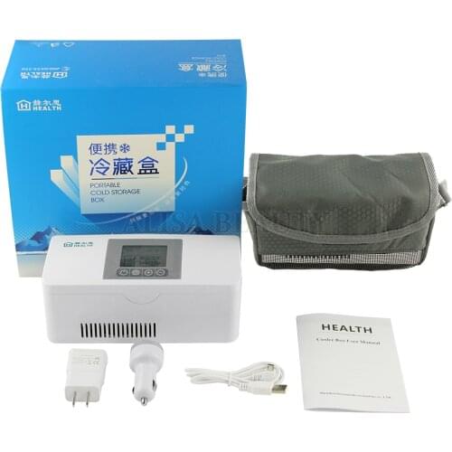 Rechargeable Outdoor Travel Fridge Insulin Vaccine Blood Interferon Cooler Box Drug Reefer DC5V DC12V