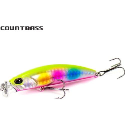 COUNTBASS Fishing Lures Magnet Weight Slow Floating Minnow 75mm 10.2g, Jerk Your Bait Stickbait Bass Leurre Peche Floating Lure