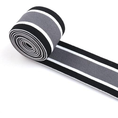 Gray Color Elastic webbing Strap 3.8cm Stretchy Tape Elastic Band Skirt belt Clothes Accessories