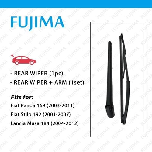 Rear Wiper Blade and Arm for Fiat Panda (2003-2011) Fiat Stilo (2001-2007) Lancia Musa (2004-2012) Rear Windscreen Wiper Arm