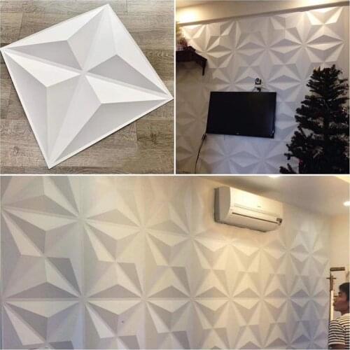 30x30cm 3D three-dimensional 3D tile panel mold plaster 3D wall stickers living room wallpaper mural waterproof bathroom kitchen
