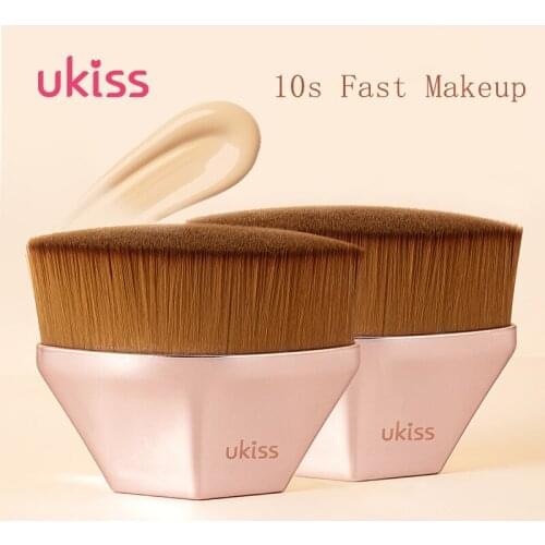 UKISS 2 Pieces/Pack Foundation Brush Makeup Brush No Trace Flat Head Rhombus Three-Dimensional Brush