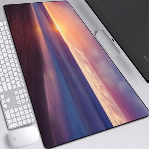 Sunset Printed Mouse Pad Large Size 30*60/40*90/30*80 Custom HD Wallpaper Mats Personality for Gamer Gaming Mice Pad In Stock