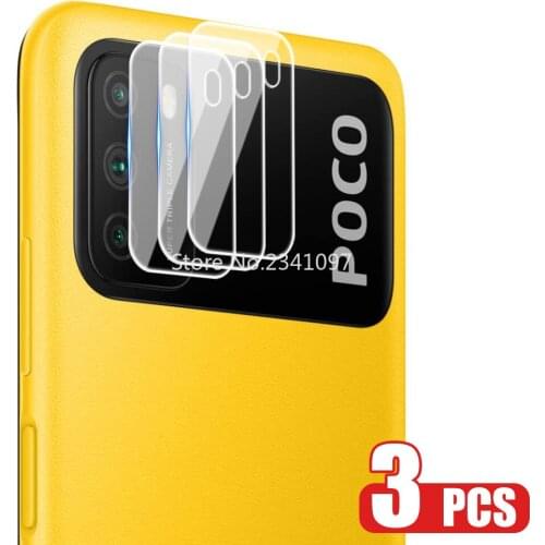 1-5PCS Camera Tempered Glass For Xiaomi Poco M3 Pocom3 m3 Screen Protector Camera Lens Film For Poco M3 Glass For mi PocoM3 Film