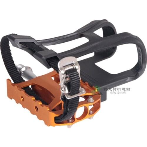 1 Pair Anti-slip Nylon Cycling MTB Fixed Gear Feet Bicycle Pedal Cover Clip Bike Accessories Set with Straps Beam Foot Dog Mouth