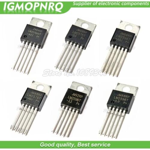 10pcs LM2575T-12 LM2576T-ADJ LM2596T-3.3 LM2596T-ADJ LM2575T-5.0 LM2575T-ADJ LM2576HVT-ADJ LM2576T-12 LM2576T-5.0 TO-220